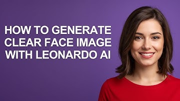 How to Generate Clear Face Image with Leonardo Ai - AshleyHowTo