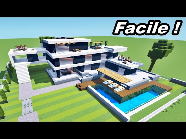 Tuto Minecraft Villa Moderne De Luxe