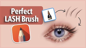 Best Free Brush for Eyelash Drawing in Autodesk SketchBook + Make Any Brush Perfect for Lashes