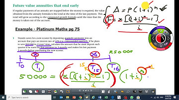 Future Value Annuities that end early
