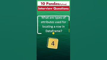 Part 6 - Pandas Interview Questions | Python Library for Data Science