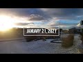 Iceland January 21, 2021 | Stunning Time-Lapse Sunset with Beautiful Clouds and Colors