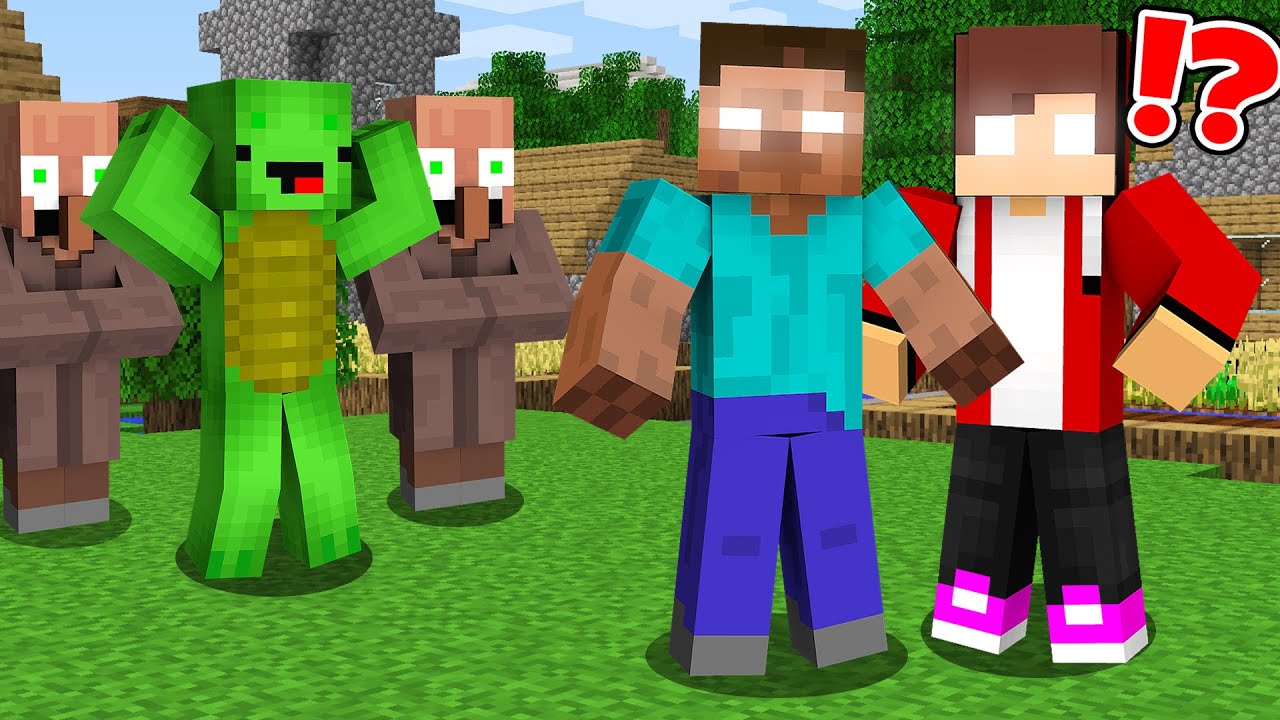 JJ Became Friends with Herobrine - Maizen Minecraft