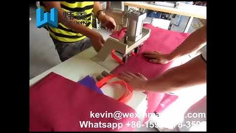 Manual Double Side Non Woven Soft Loop Handle Making Machine