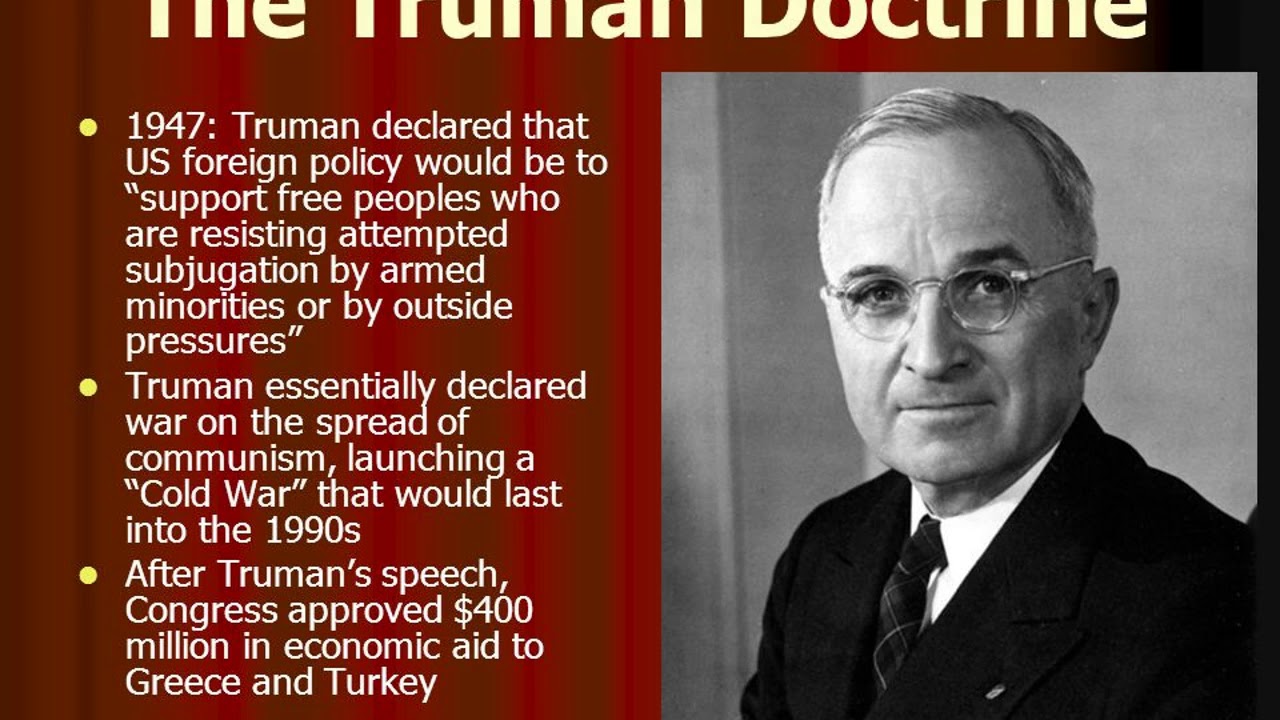 Доктрина трумэна способствовала усилению войны. Truman Doctrine in 1947. Доктрина Трумэна 1947 года.