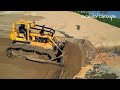 Wow Only 1 In My Channel With Oldest Caterpillar Bulldozer Made In USA Working Pushing Sand To Water