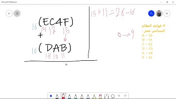 3- شرح عملية الجمع فى النظام السداسى عشر - Hexadecimal Addition
