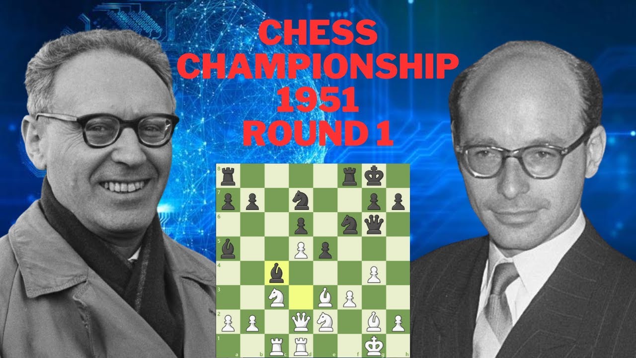 FIDE world chess championship 1951 round 1 | Mikhail Botvinnik vs David ...