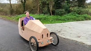 Finally The Wooden Car Prototype Works!! – and Sandra’s first go..