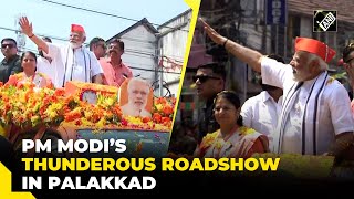 Prime Minister Narendra Modi Holds Mive Roadshow In Keralas Palakkad