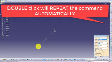 CATIA V5 - TIPS AND TRICKS - REPEAT COMMANDS AUTOMATICALLY BY DOUBLE CLICKING