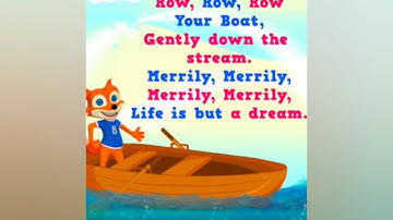 Row row row your boat