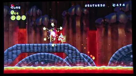 Super Mario Bros Wii - World 8-2 Secret Exit 480P