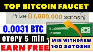 Top free bitcoin faucet  |  0.0031 BTC - 5 MIN CLAIM - EARN FREE - HIGH PAYING FAUCET 2023