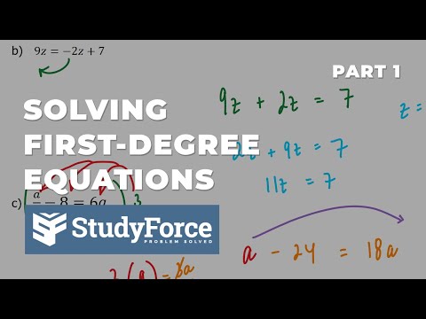 📚 How to solve first-degree equations (Part 1)