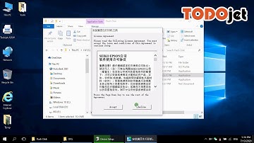 Install driver for Todojet A3 DTG printer on Win10