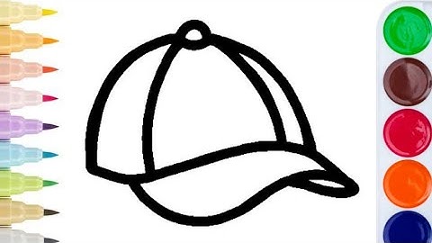 Draw Cap 🧢  #hat #easydrawing #kidsdrawing #howtodraw #Hforhat 