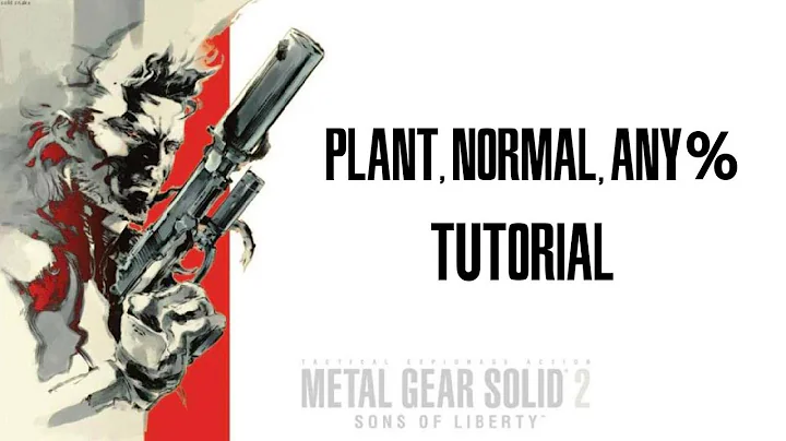 Metal Gear Solid 2: Plant, Normal Any% Speedrun Tutorial - Part 1