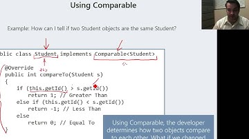 Implementing the Comparable Interface