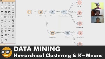 Implementasi Data Mining Algoritma Clustering Dengan Orange | Data Mining | Hierarchical & K-Means