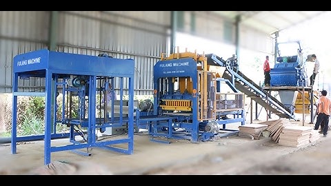 QTF4-15C China  Machine production line fully automatic fly ash concrete  brick block making machine