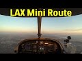 Flight from Santa Monica to John Wayne via LAX Mini Route