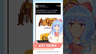 the WOKE logo that BROKE the internet #artnews #crackerbarrel