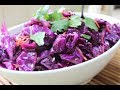 Корейский салат из краснокочанной капусты