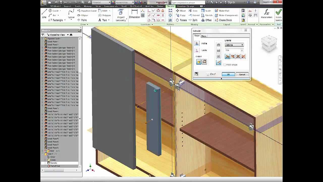 Autodesk Inventor - Woodworking - 3 Part Tutorial 