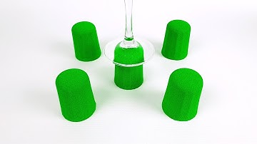 Very Satisfying Video | ASMR Relaxing Sounds | Kinetic Sand: cutting | Part 32