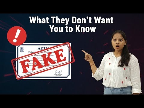 The Shocking Truth About AKTU | Full Scam Exposé! - YouTube