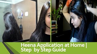 How to Apply Heena at Home | Step by Step Guide in Hindi | Mehndi Application on Hair