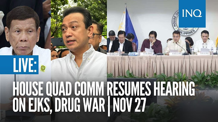 LIVE: House quad comm resumes hearing on EJKs, drug war | Nov 27 (PART 2)