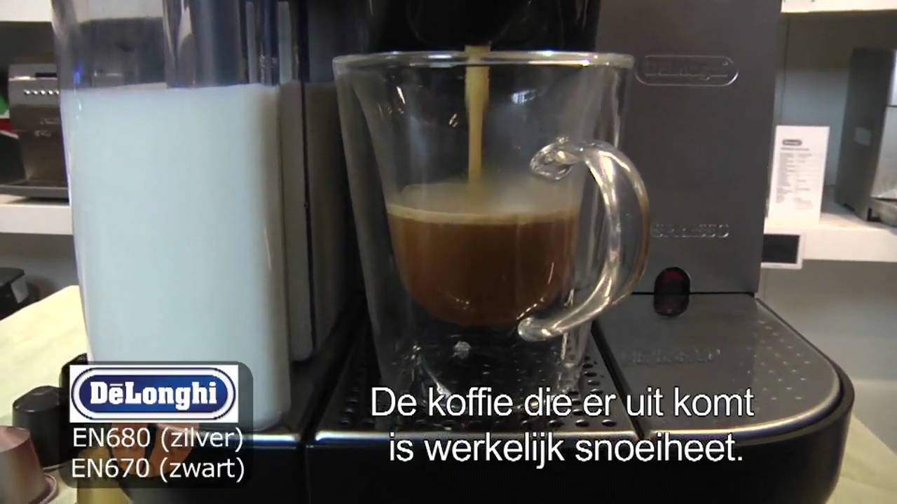 pessimist Husarbejde dramatisk Delonghi EN680 Lattissima nespresso machine. Video demo - YouTube