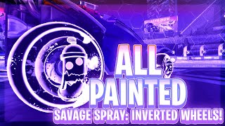 ALL *NEW* PAINTED SAVAGE SPRAY: INVERTED! (Rocket League Season 15 Update)