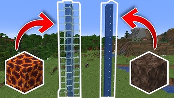 Easy Bubble Column Water Elevator in Minecraft - Tutorial