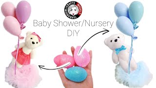 DIY Easy Baby Shower \/ Nursery Centerpieces for a Boy or Girl, Craft Ideas to Make \& Sell or Gift