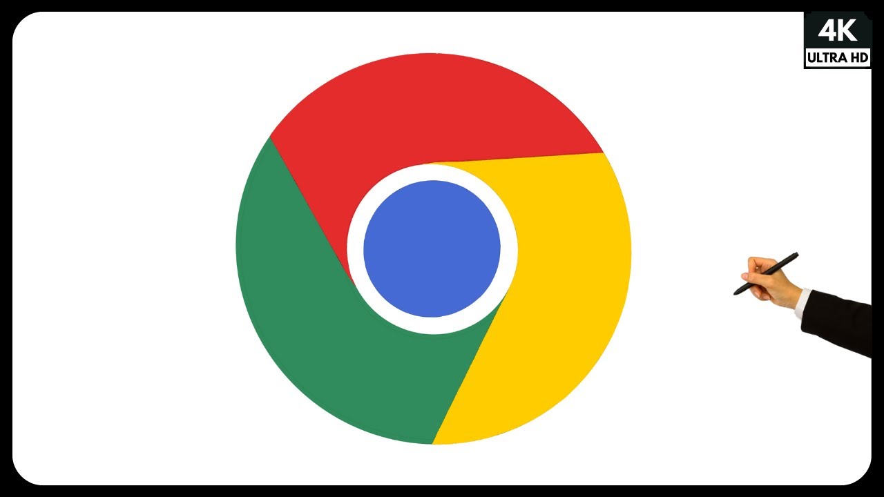 How to Draw Chrome logo | Chrome logo Drawing | Step by Step Drawing Tutorial | Easy Drawing