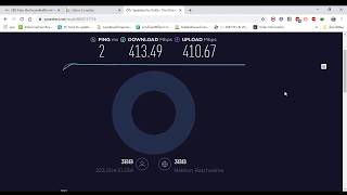 ทดสอบ speedtest 3bb packet 400/400Mbps