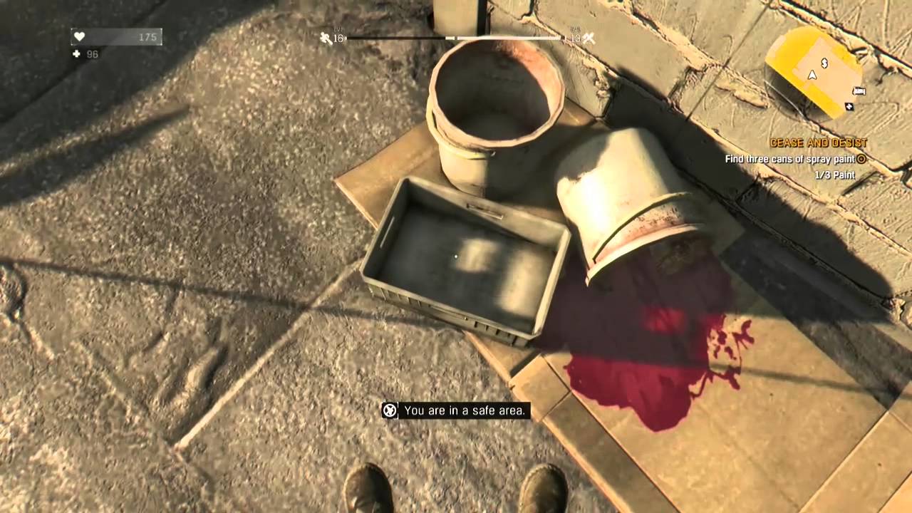 Dying Light - Cease And Spray Paint Cans - YouTube