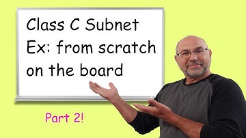 Subnets part 2 of 2 - finishing that example from scratch.