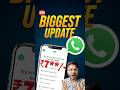 WhatsApp Biggest Update 2026 #whatsapp #WhatsAppUpdate #whatsapptrick #whatsappupdates #bigupdate