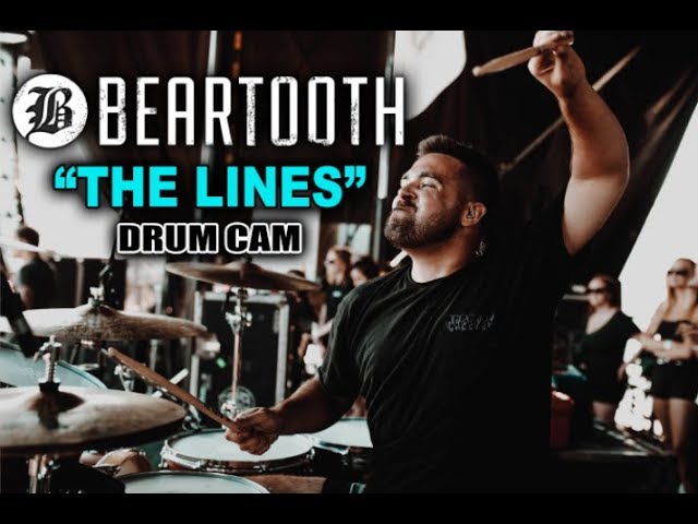 Connor Denis | Beartooth | The Lines | Drum Cam (LIVE) class=