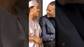 Saheed Balogun & Fathia Balogun Kissing Each Other