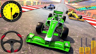 फॉर्मूला कार रेसिंग स्टंट सिम्युलेटर - असंभव मेगा रैंप जीटी कार 3डी - एंड्रॉइड गेमप्ले screenshot 1