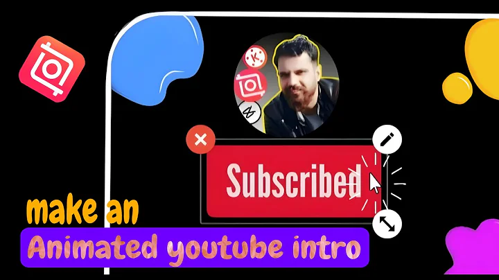 make an animated youtube intro with subscribe butten ( inshot tutorial ) LP