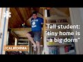 Tall law student, tiny house: bachelor builds dorm on wheels