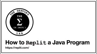 How to use replit to create a java program