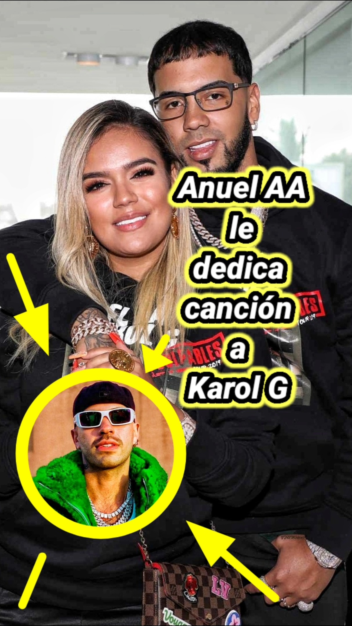 Anuel AA le dedica canción a Karol G. #karolg #anuelaa