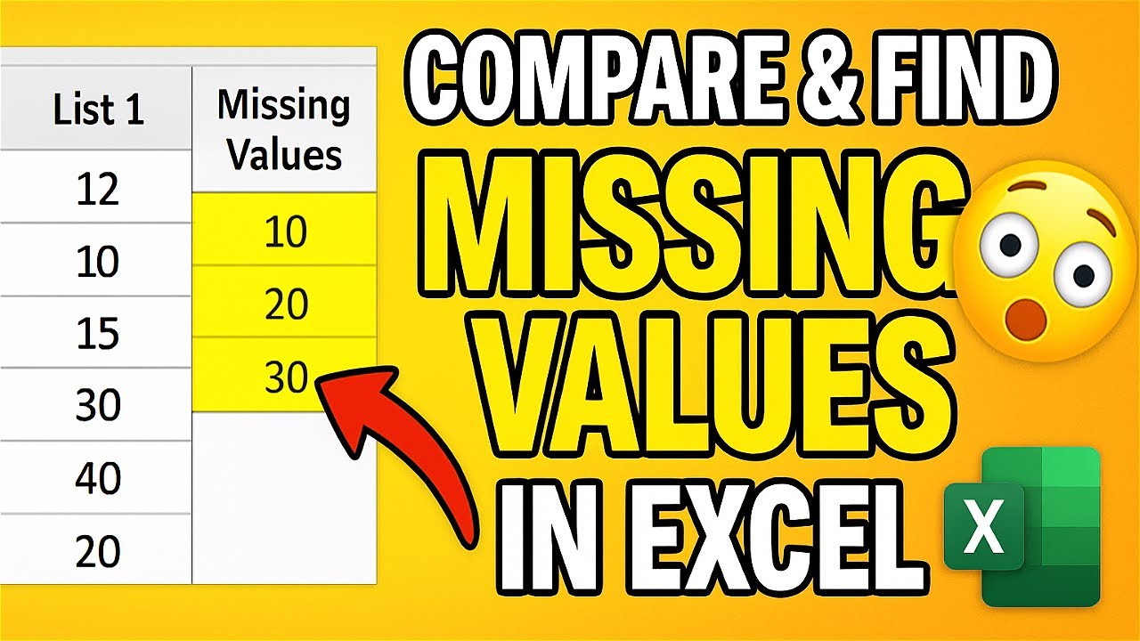 2.Shocking Trick 😲 Find Missing Values Between Two Columns in Seconds ...